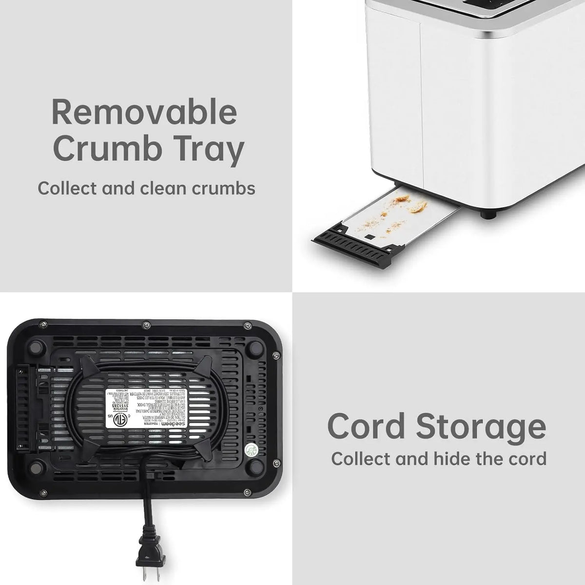 Toaster 2 Slice, Touch Control Screen, Smart