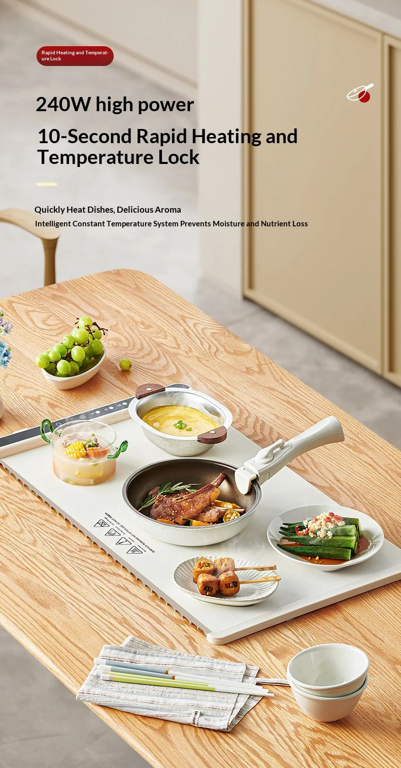 Foldable Electric Food Warming Tray, Portable