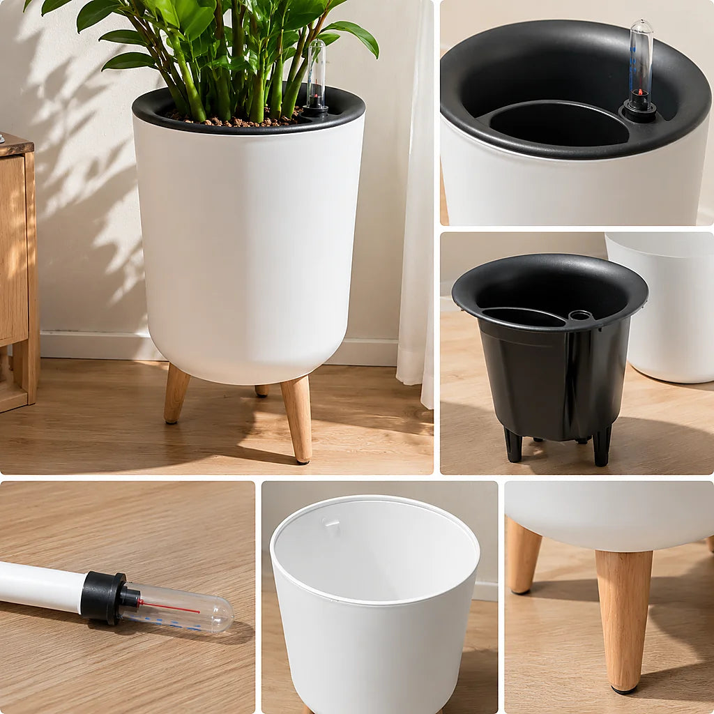 Self‑Watering Raised Planter with Water Level