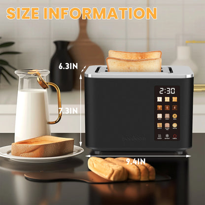 Toaster 2 Slice, Touch Control Screen, Smart