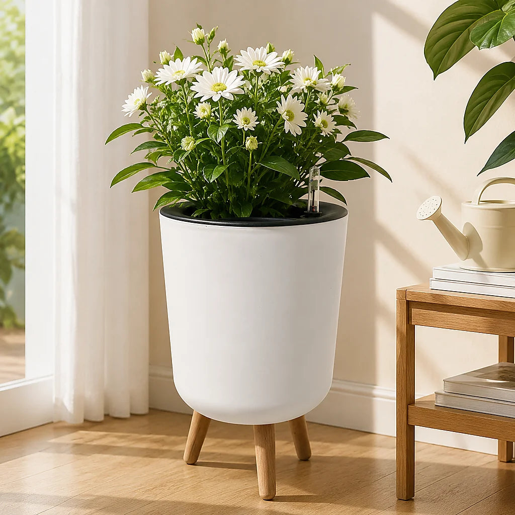Self‑Watering Raised Planter with Water Level