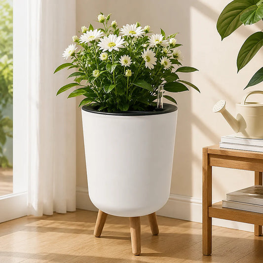 Self‑Watering Raised Planter with Water Level