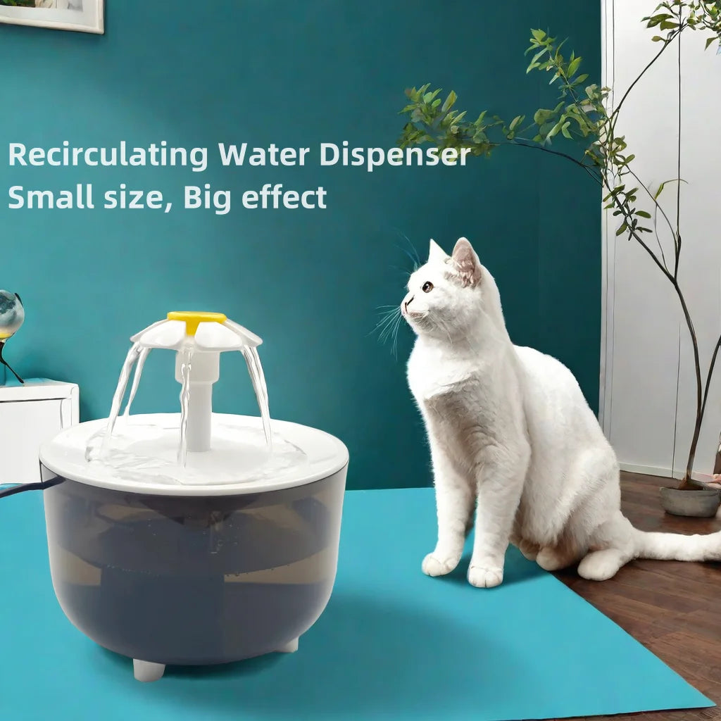 USB Electric Mute 1.2L Pet Water Fountain Automatic