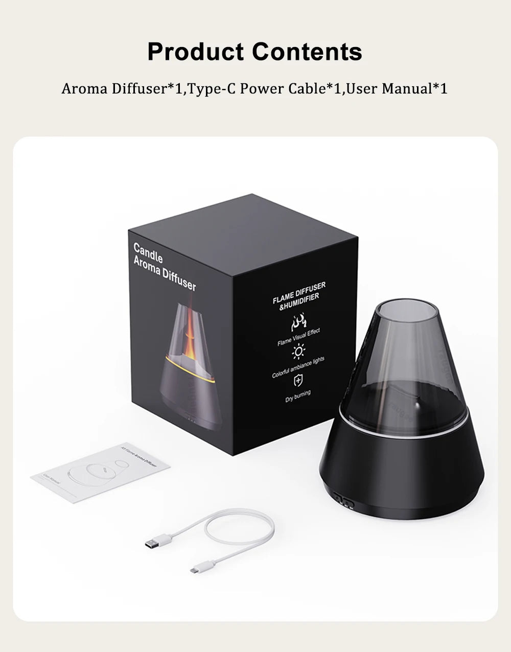 Air Humidifier USB Mini Aroma Essential Oil Diffuser