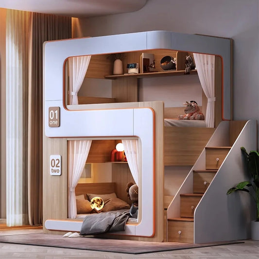 Simple Small Space Bunk Bed for Kids Floating