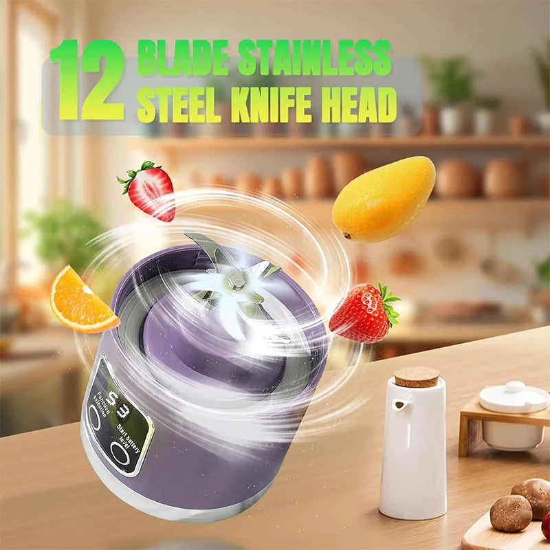 Smart Digital Display Portable Juicer Blender 12