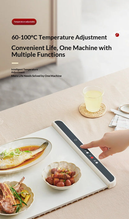 Foldable Electric Food Warming Tray, Portable