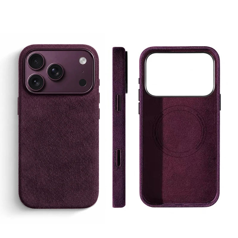 Alcantara Magnetic Case for iPhone 18 17 Pro Max
