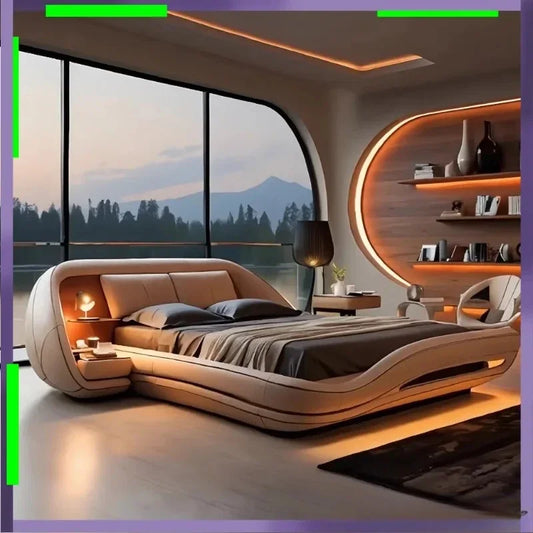 Stylish Designer Bed Frame High European Luxury