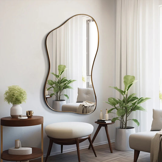 Large Size Full Body Mirror Standing Art Wall Luxury