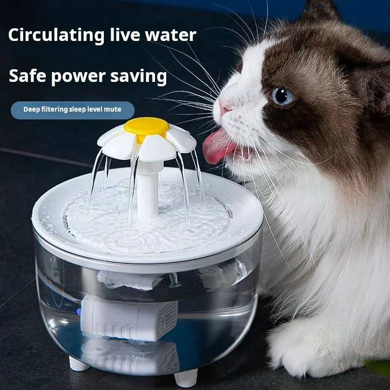 USB Electric Mute 1.2L Pet Water Fountain Automatic