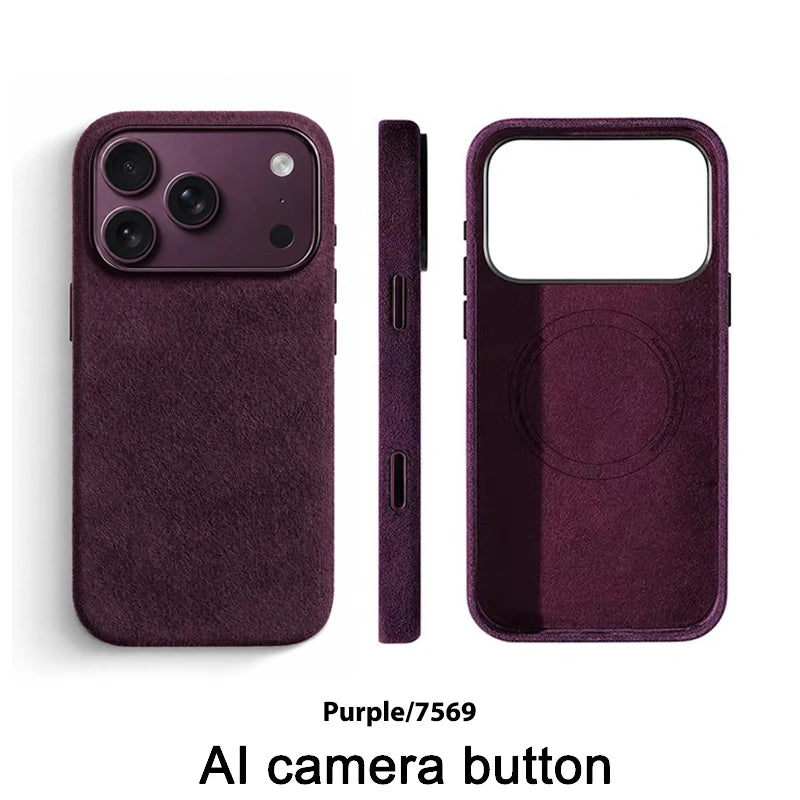 Alcantara Magnetic Case for iPhone 18 17 Pro Max
