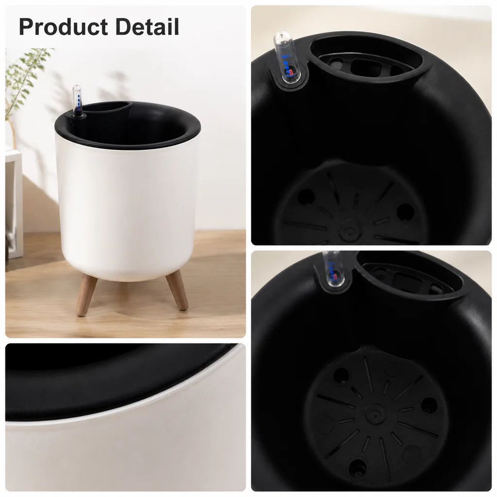 Self‑Watering Raised Planter with Water Level