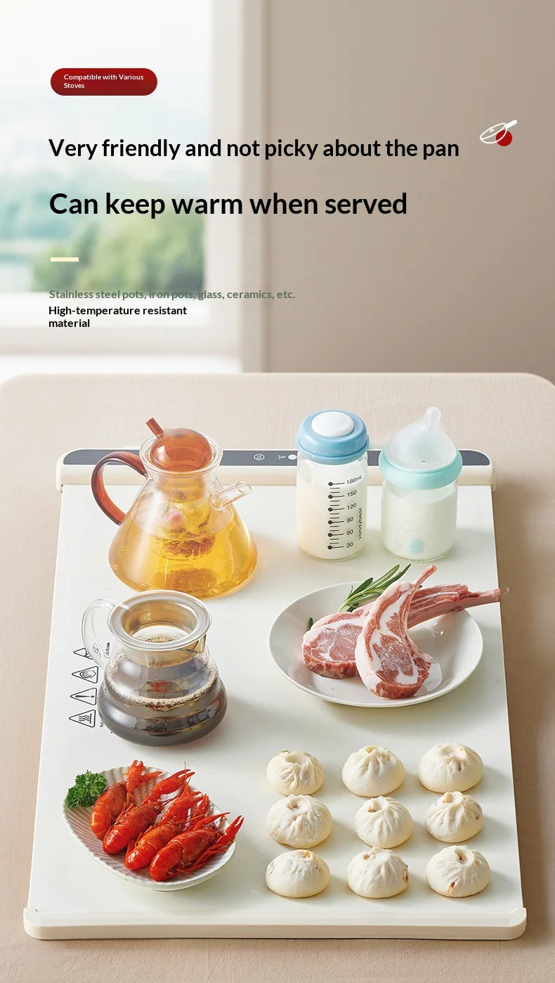 Foldable Electric Food Warming Tray, Portable